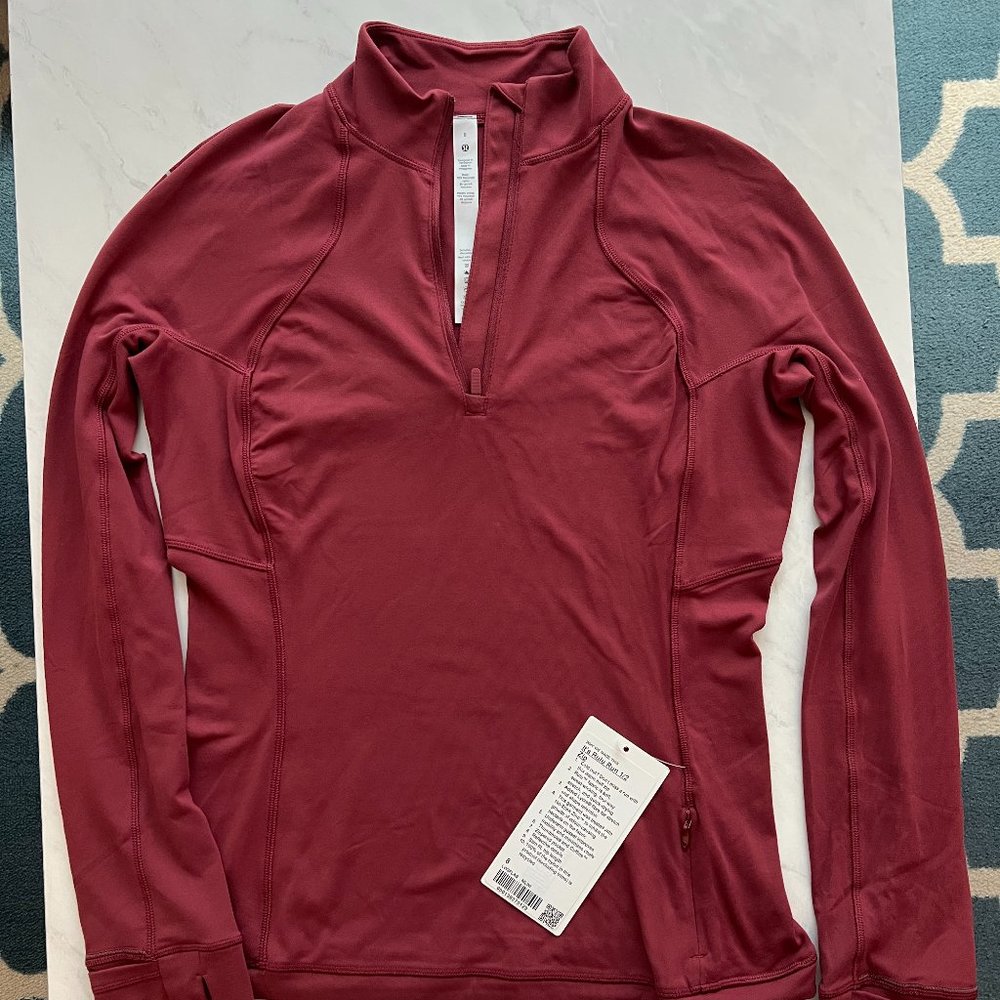 Lululemon It's Rulu Run Half Zip - Size 8